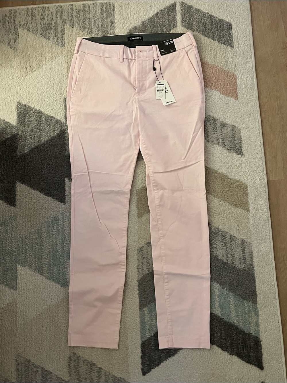 Express Light Pink Skinny Chino Pants